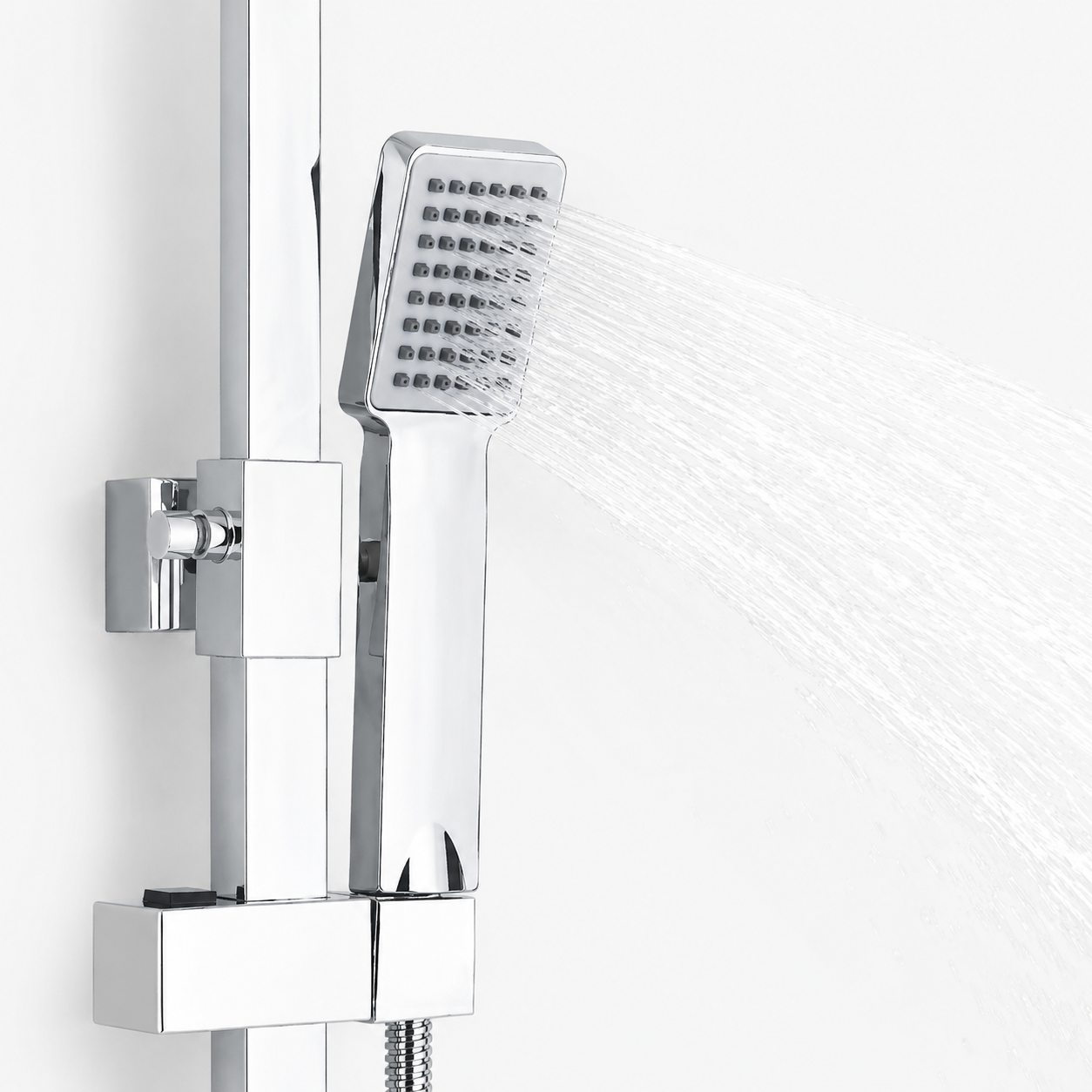 Colonne de Douche Thermostatique Chrome – Pluie / Douchette