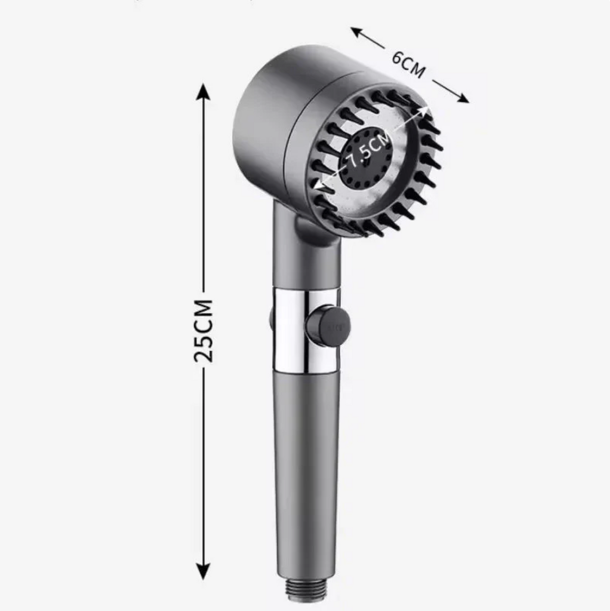 Pommeau de Douche Anti-Calcaire – Haute Pression, Économie d’Eau, 3 Modes