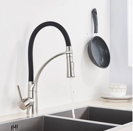 Robinet de cuisine flexible professionnel – Douchette extractible & rotation 360°