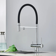 Robinet de cuisine 3 voies – Double sortie eau filtrée + chaud/froid