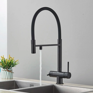 Robinet de cuisine 3 voies – Double sortie eau filtrée + chaud/froid