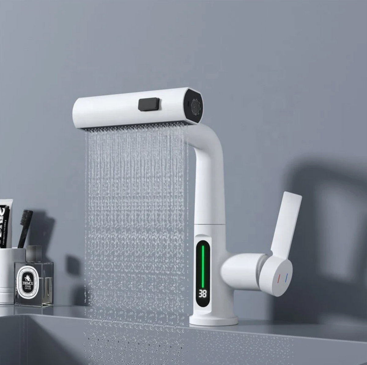 Robinet de cuisine digital – Douchette extractible 3 jets 360°