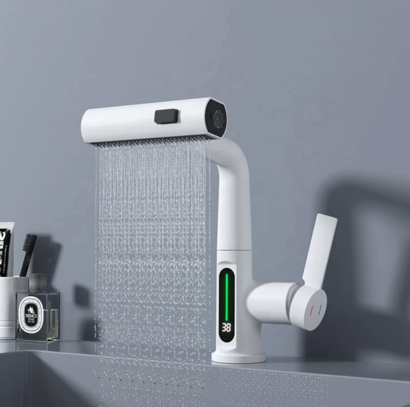 Robinet de cuisine digital – Douchette extractible 3 jets 360°