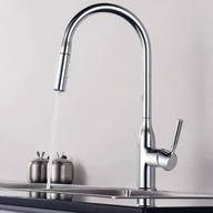 Robinet de cuisine extractible 360° – Douchette 2 jets