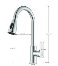 Robinet de cuisine extractible – Jet douchette & rotation 360°