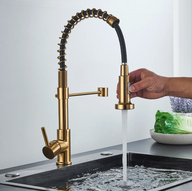 Robinet de cuisine à ressort – Extractible haute pression