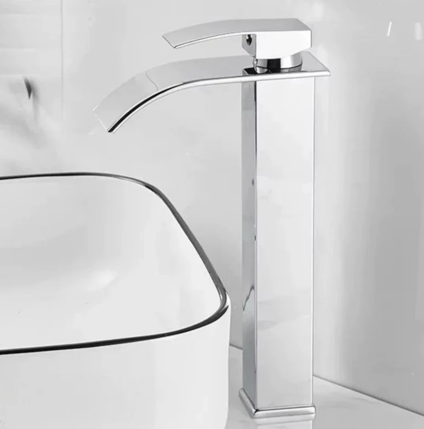 Robinet lavabo cascade inox – Design moderne durable