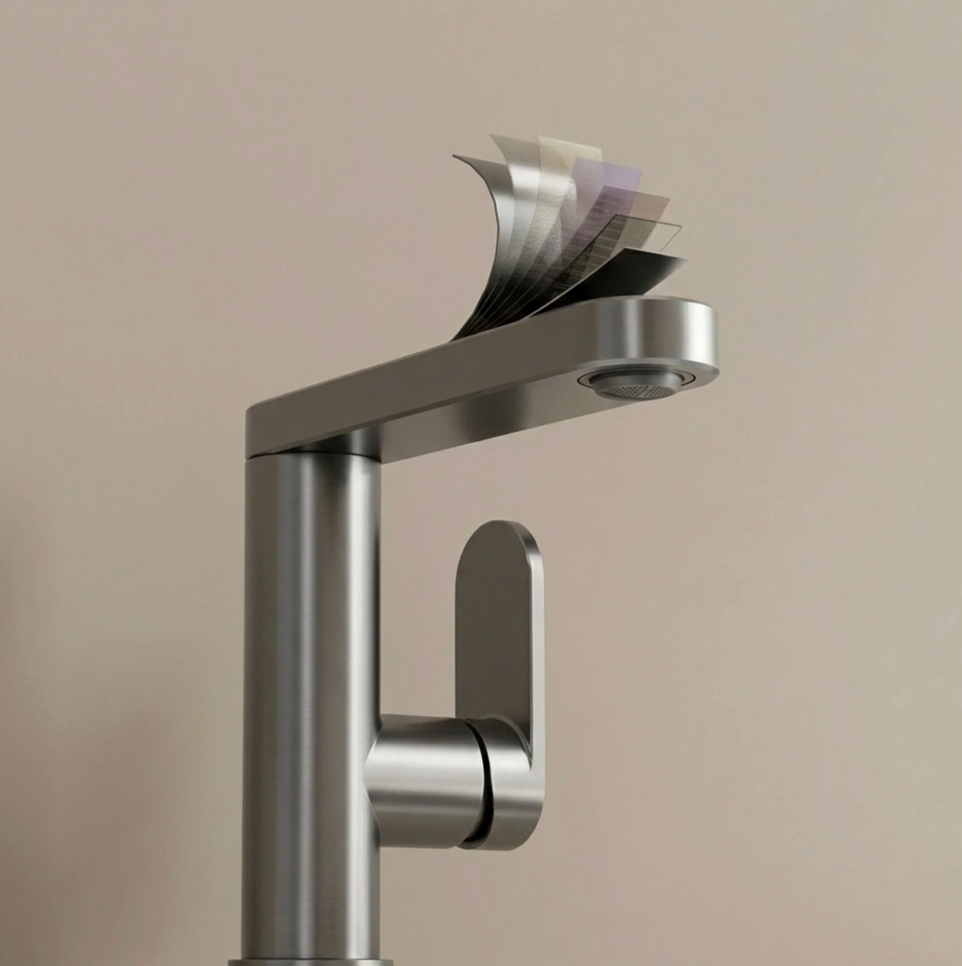 Mitigeur lavabo gris – Robinet salle de bain 360° chaud/froid