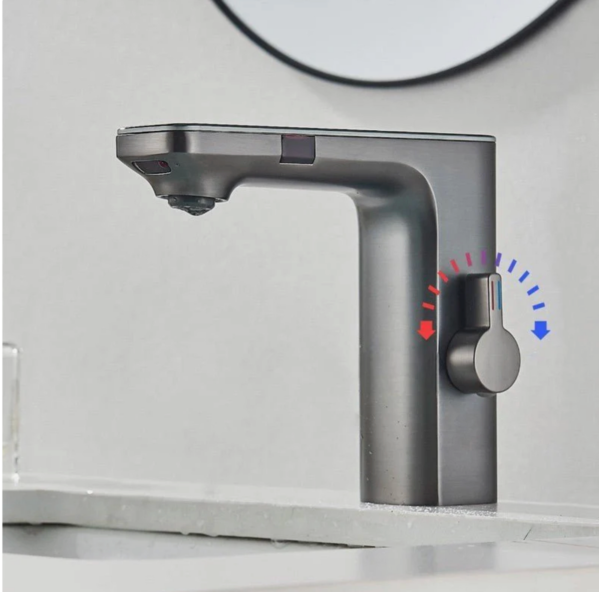 Robinet intelligent sans contact – Capteur infrarouge & affichage digital