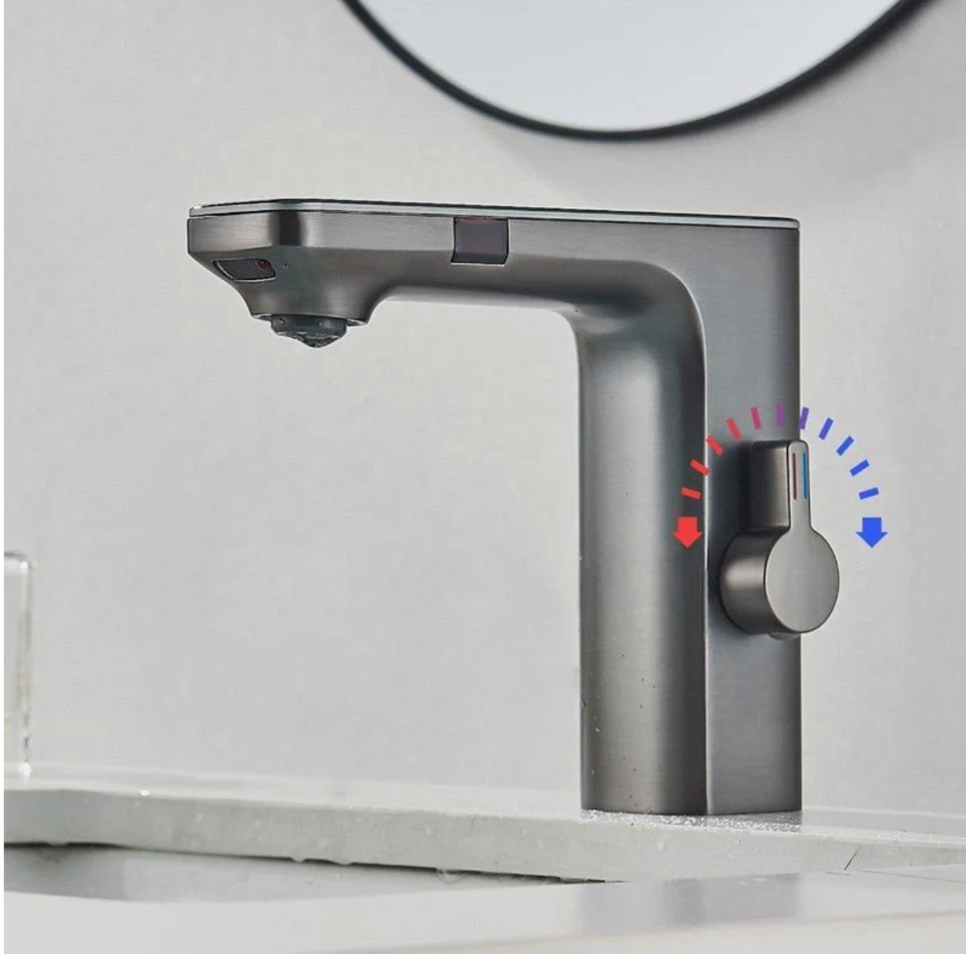 Robinet intelligent sans contact – Capteur infrarouge & affichage digital