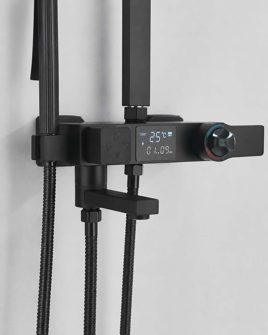 Colonne de Douche Thermostatique avec Affichage Digital – Pluie et Douchette