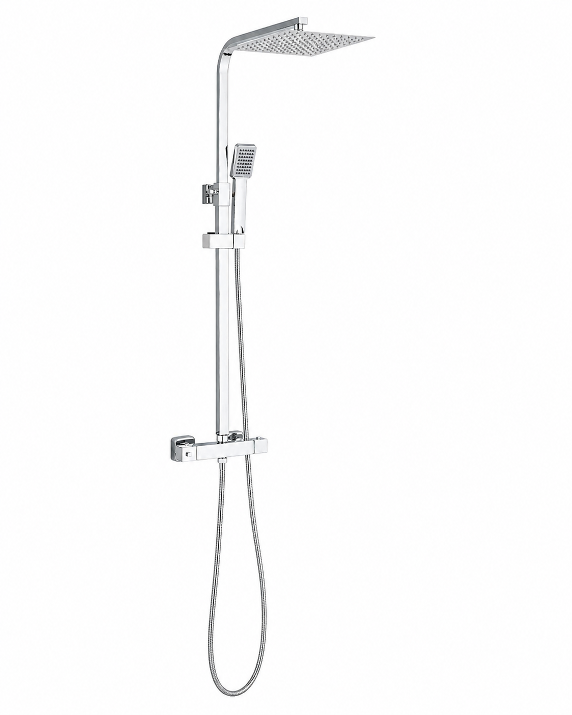 Colonne de Douche Thermostatique Chrome – Pluie / Douchette