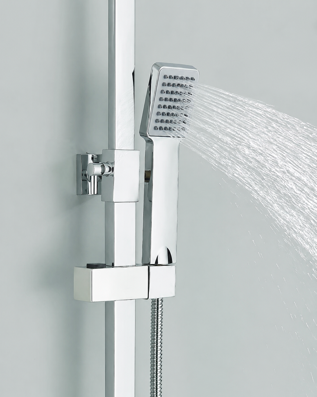 Colonne de Douche Thermostatique Chrome – Pluie / Douchette
