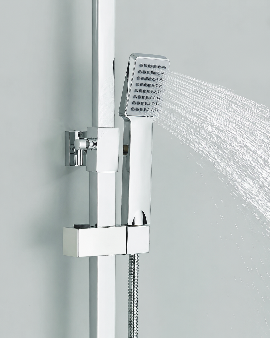 Colonne de Douche Thermostatique Chrome – Pluie / Douchette