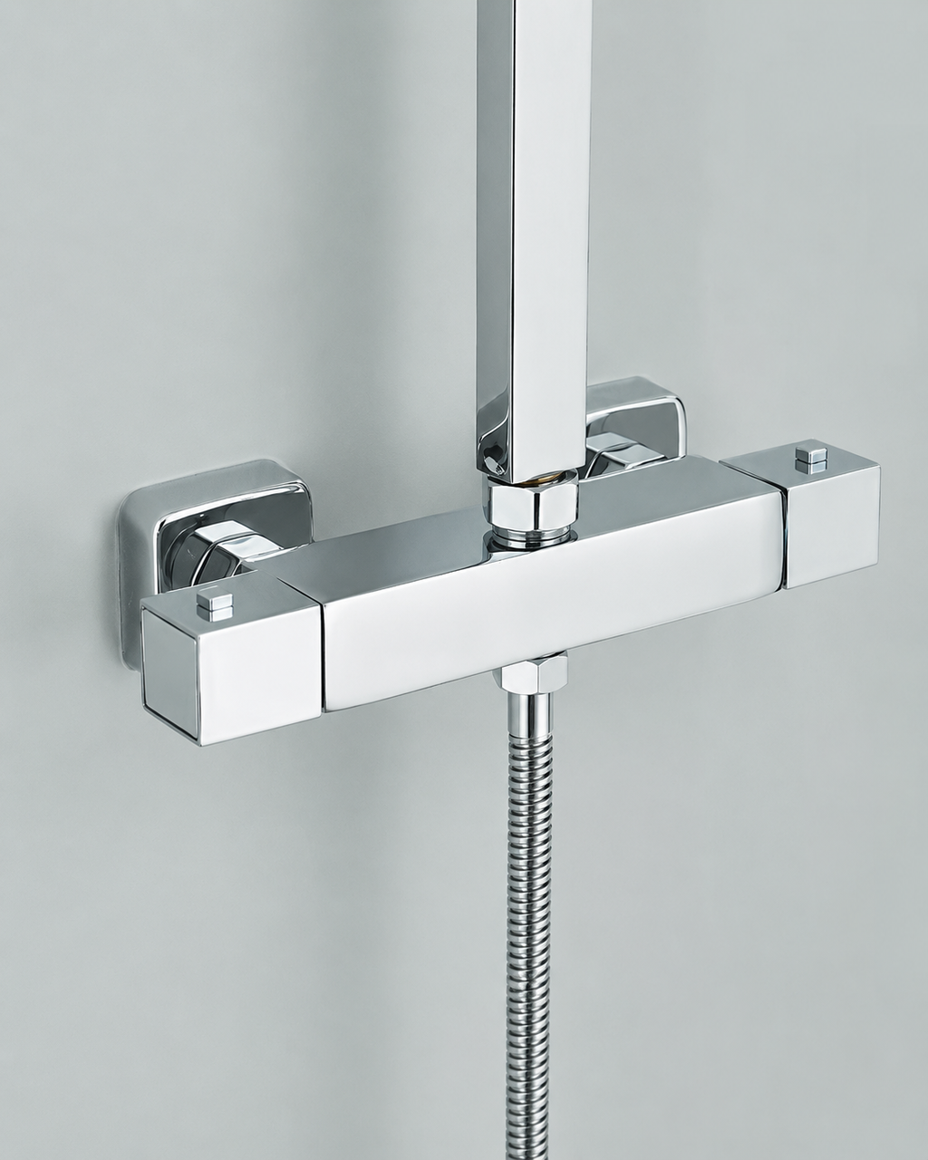 Colonne de Douche Thermostatique Chrome – Pluie / Douchette