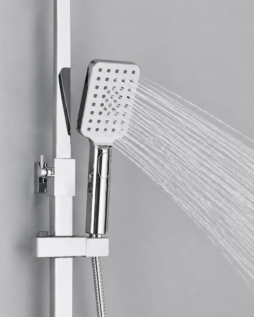 Colonne de Douche Design Noir / Chrome