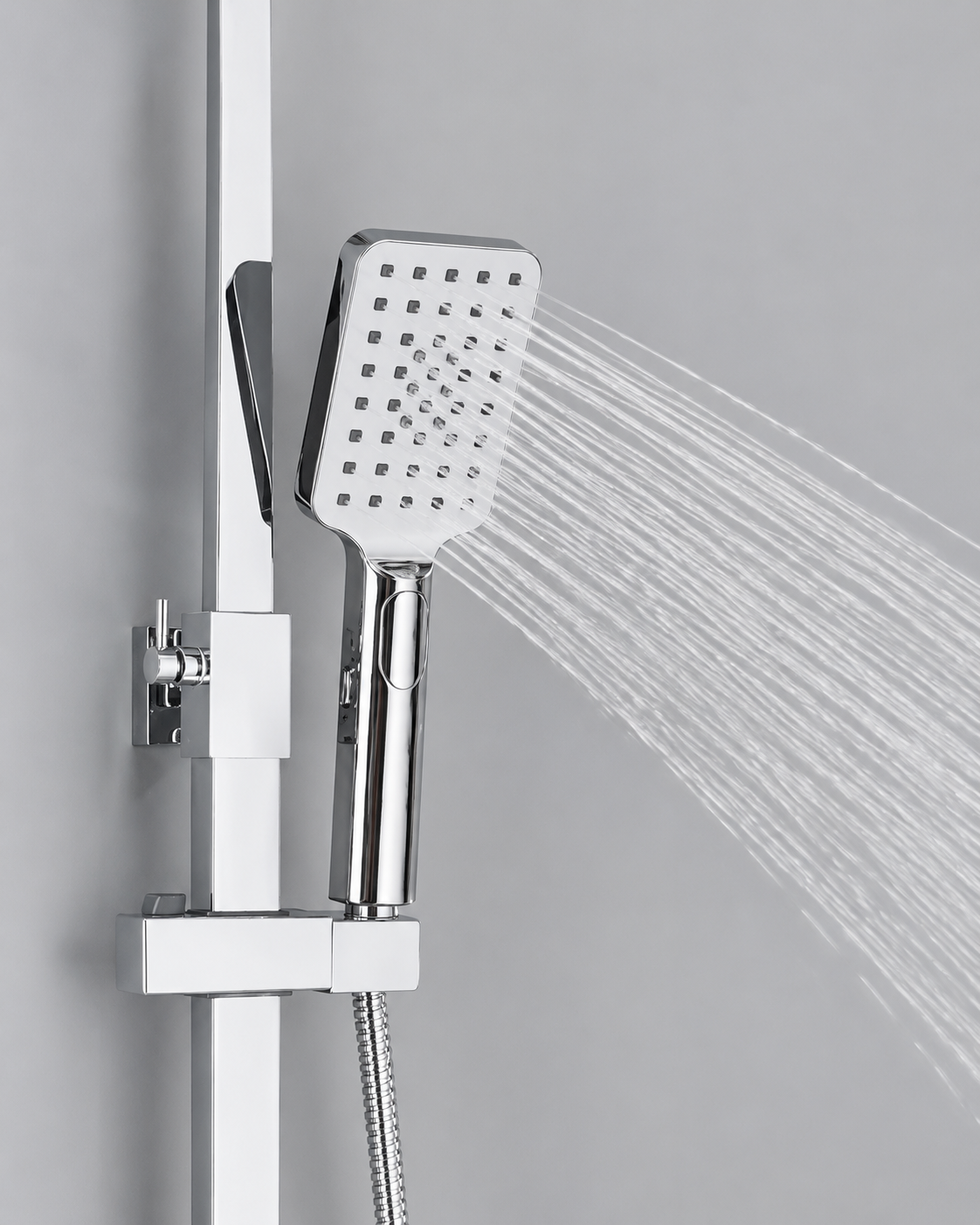 Colonne de Douche Design Noir / Chrome