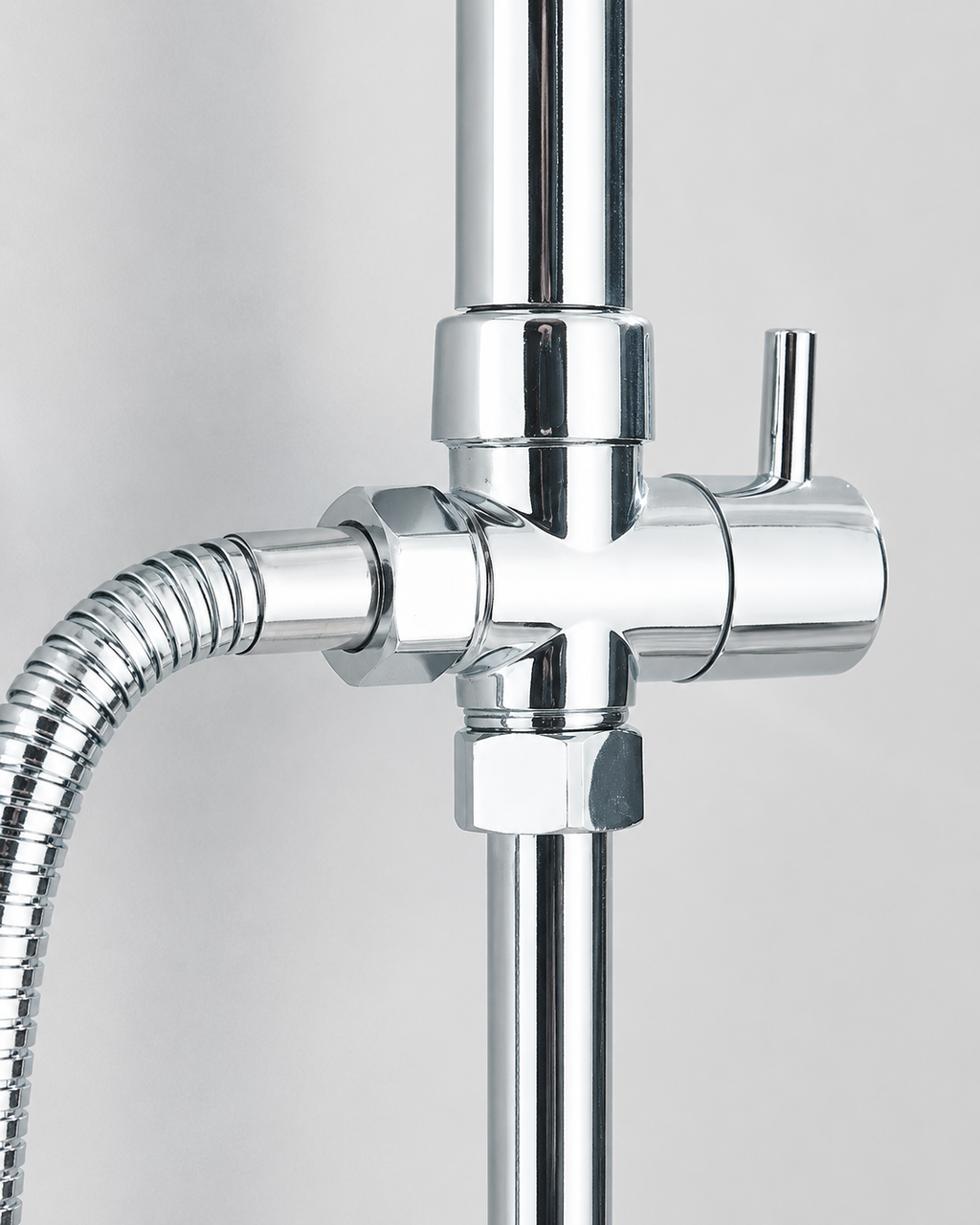 Colonne de Douche Pluie Noir Mat / Chrome – Ensemble Douche avec Douchette
