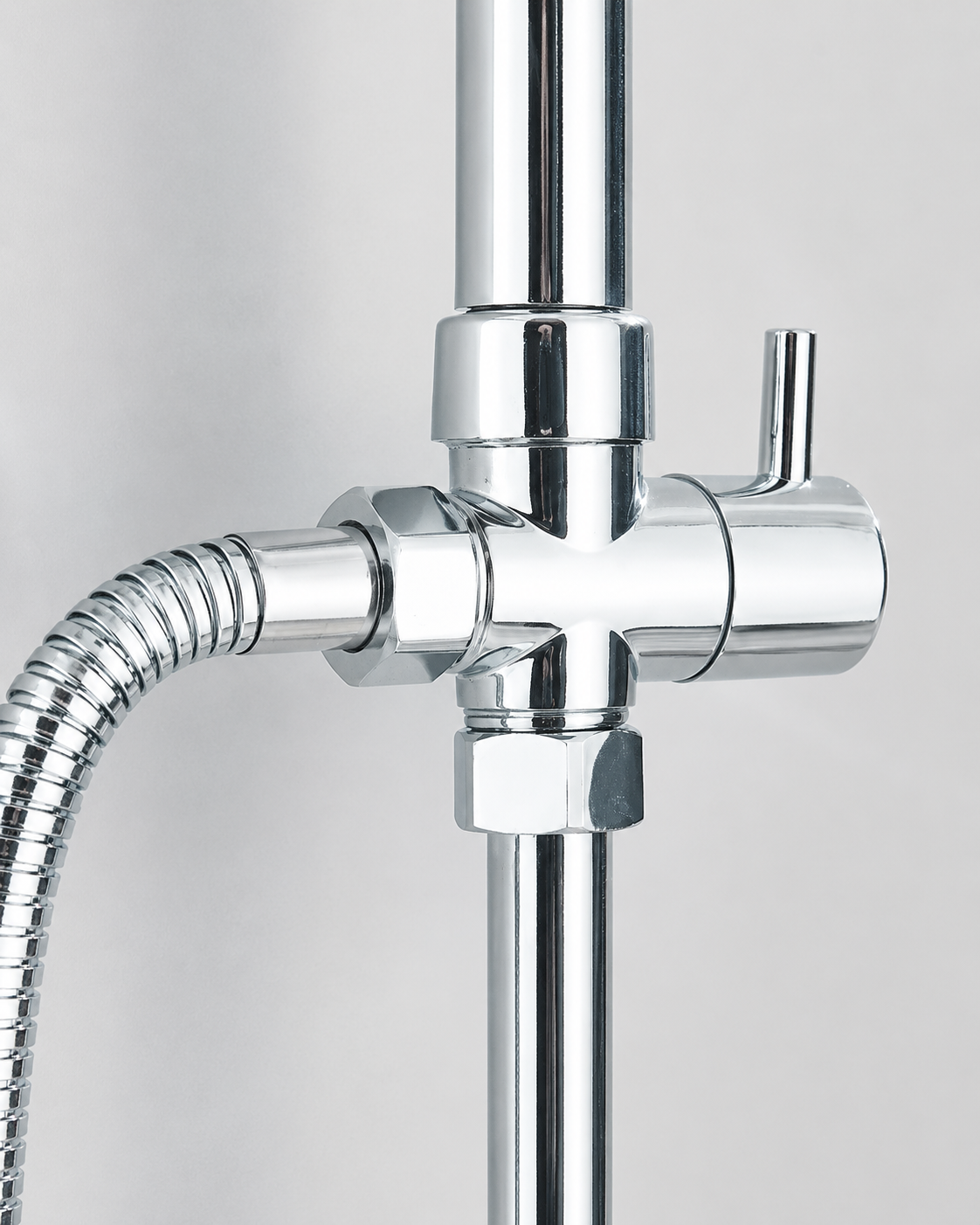 Colonne de Douche Pluie Noir Mat / Chrome – Ensemble Douche avec Douchette