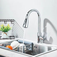 Robinet de cuisine extractible – Jet douchette & rotation 360°
