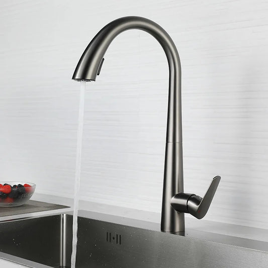 Robinet de cuisine télescopique – Douchette 2 jets 360°