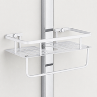 Colonne de Douche Thermostatique avec Affichage Digital – Pluie et Douchette - Noir mat & Chrome