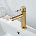 Mitigeur Lavabo Or Brossé – Robinet Salle de Bain (4 Tailles)