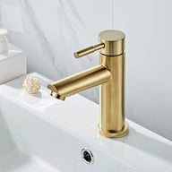 Mitigeur Lavabo Or Brossé – Robinet Salle de Bain (4 Tailles)