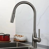 Robinet de cuisine extractible 360° – Douchette 2 jets