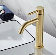 Mitigeur Lavabo Or Brossé – Robinet Salle de Bain (4 Tailles)