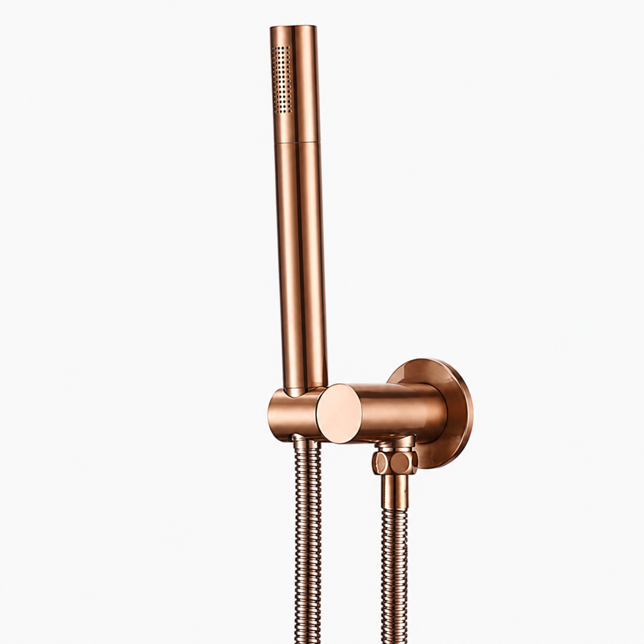 Colonne de Douche Encastrable Ronde – Pluie & Douchette - Or rose