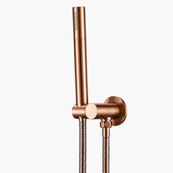 Colonne de Douche Encastrable Ronde – Pluie & Douchette - Or rose