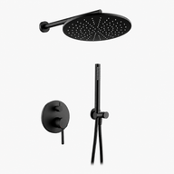 Colonne de Douche Encastrable Ronde – Pluie & Douchette - Or rose