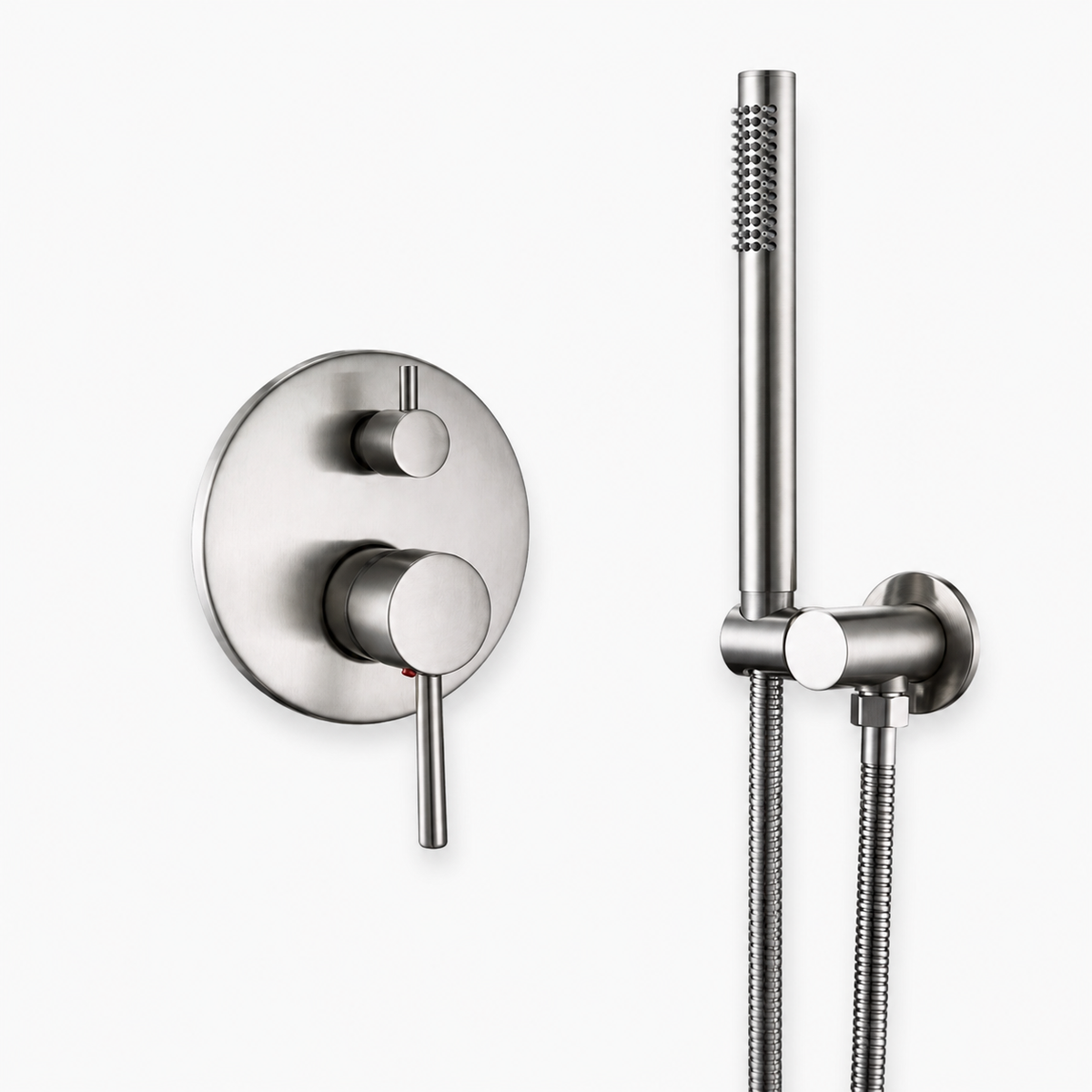 Colonne de Douche Encastrable Ronde – Pluie & Douchette - Or rose