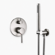 Colonne de Douche Encastrable Ronde – Pluie & Douchette - Or rose