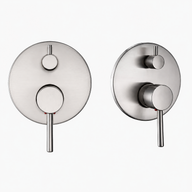 Colonne de Douche Encastrable Ronde – Pluie & Douchette - Or rose