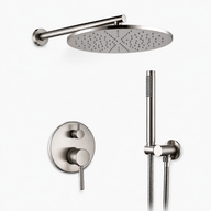 Colonne de Douche Encastrable Ronde – Pluie & Douchette - Or rose