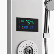 Colonne de Douche Hydromassante Chrome à Affichage Digital LED – Massage & Détente