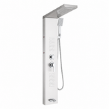 Colonne de Douche Hydromassante – Pluie, Cascade & Jets LED - Chrome
