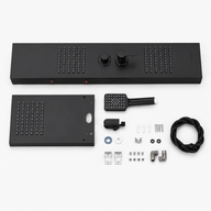Colonne de Douche Hydromassante – Pluie, Cascade & Jets LED - Noir mat