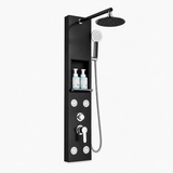 Colonne de Douche Hydromassante – Jets de Massage & Rangement Intégré - Noir
