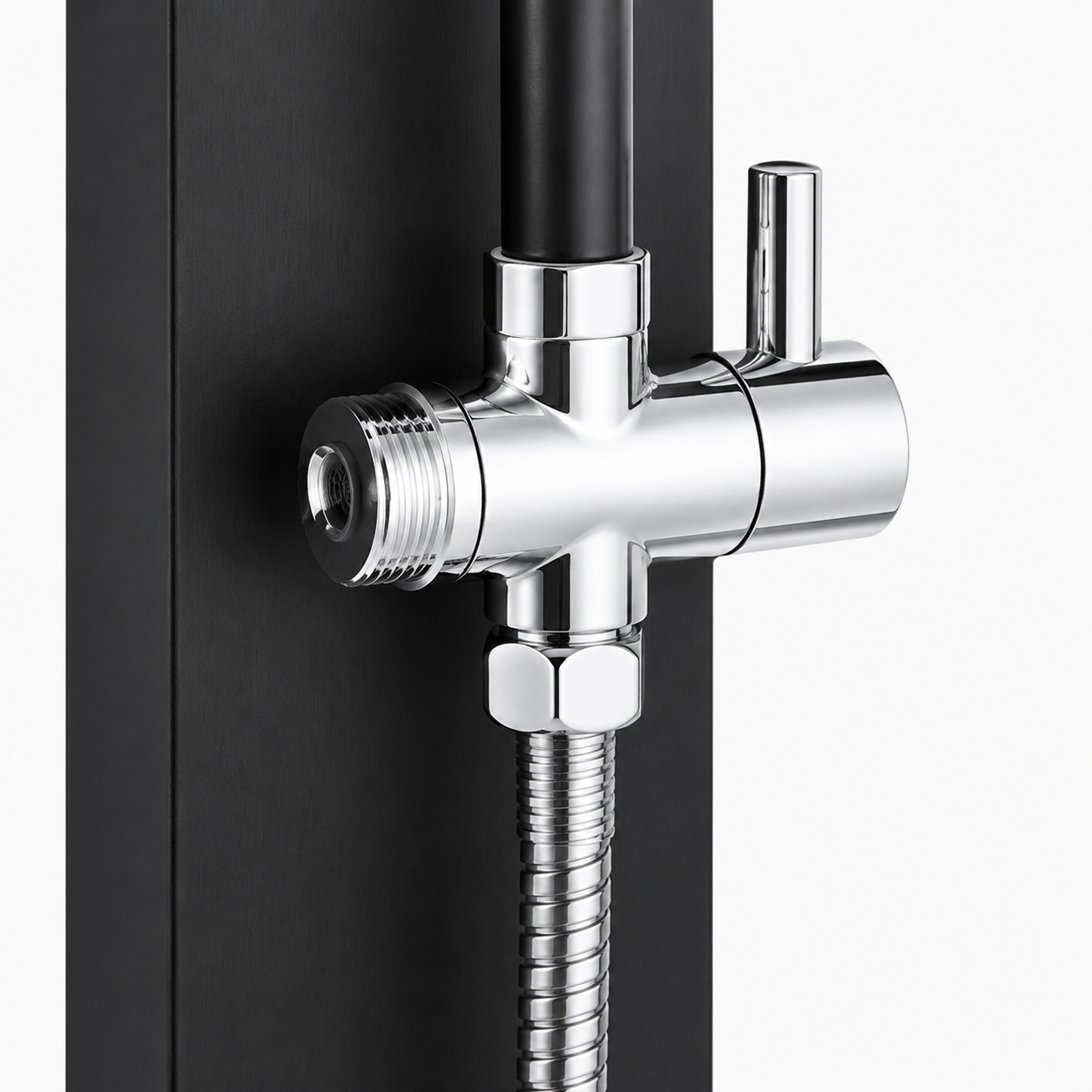 Colonne de Douche Hydromassante – Jets de Massage & Rangement Intégré - Chrome