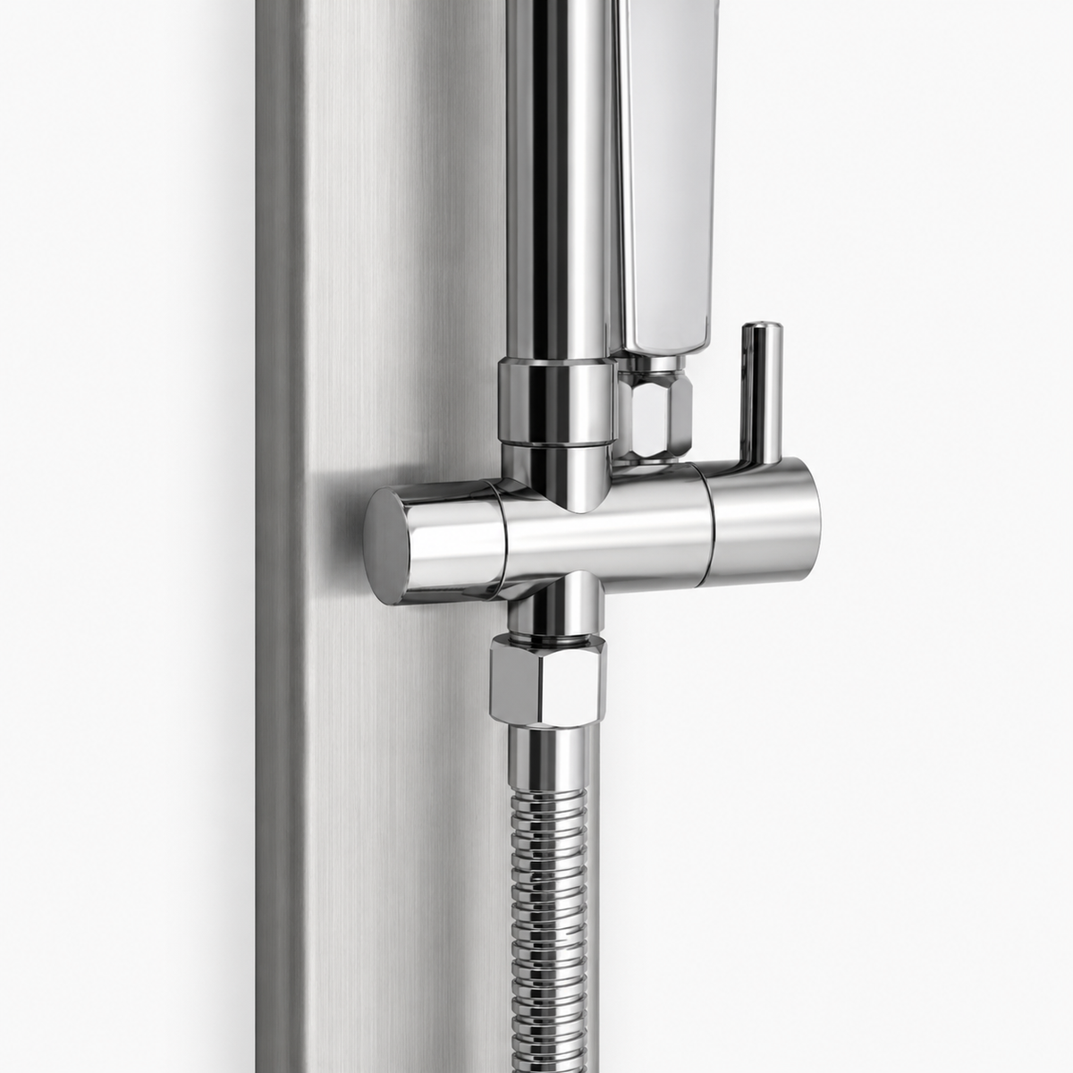 Colonne de Douche Hydromassante – Jets de Massage & Rangement Intégré - Chrome