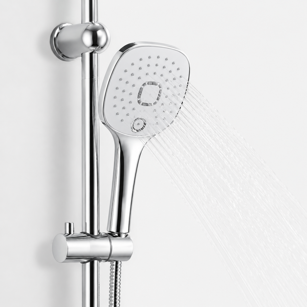 Colonne de Douche Pluie Chrome – Ensemble Douche avec Douchette
