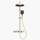 Colonne de Douche Premium – Pluie, Douchette & Bec Baignoire – Or