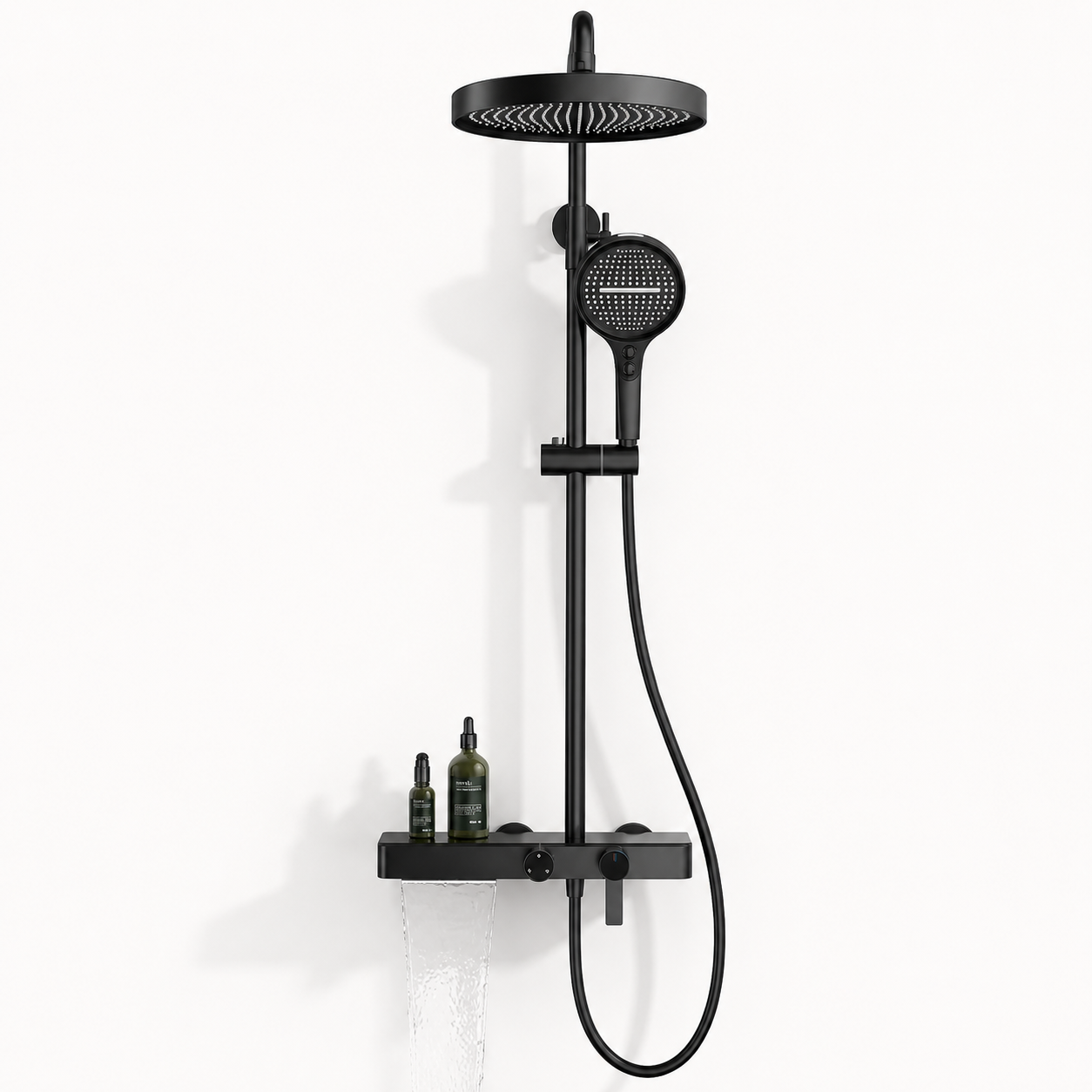 Colonne de Douche Premium – Pluie, Douchette & Bec Baignoire – Chrome