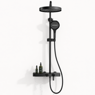 Colonne de Douche Premium – Pluie, Douchette & Bec Baignoire – Chrome