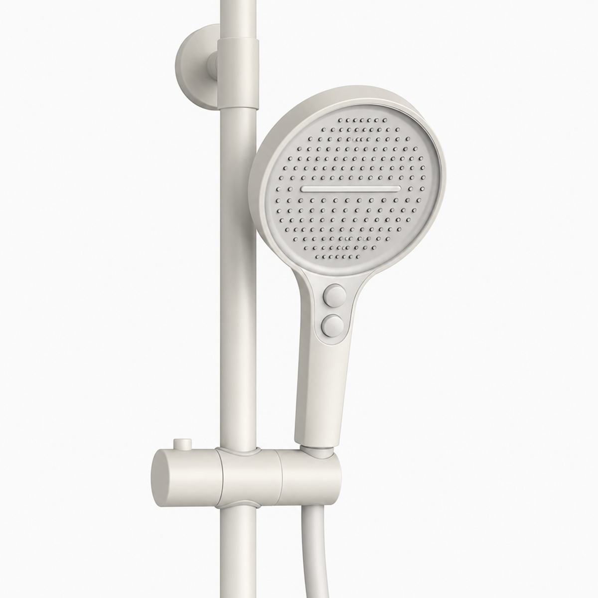 Colonne de Douche Thermostatique Luxe Gris Brossée – 4 Voies Pluie & Cascade