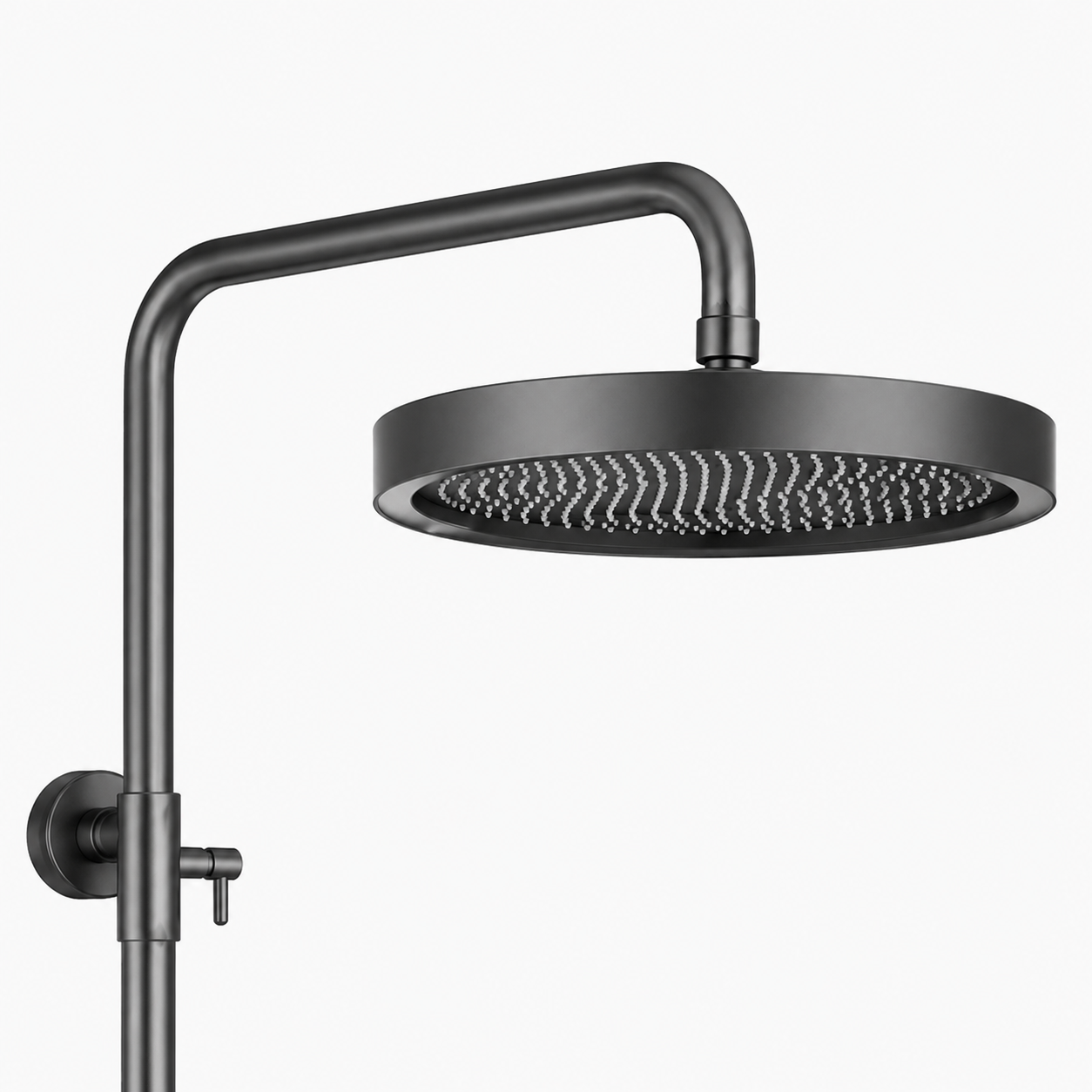 Colonne de Douche Thermostatique Luxe Gris Brossée – 4 Voies Pluie & Cascade