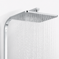 Colonne de douche noir mat — effet pluie & jets haute pression